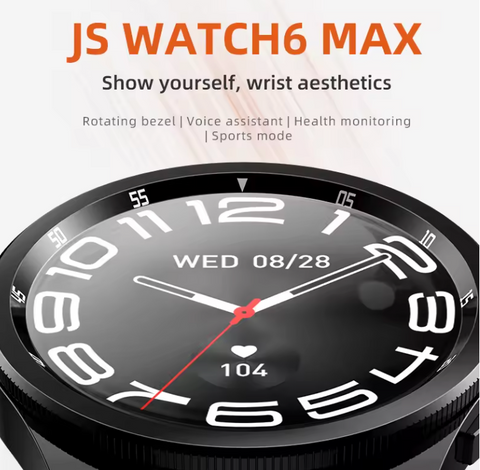 Amoled | JS WATCH6 Max Classic | Black