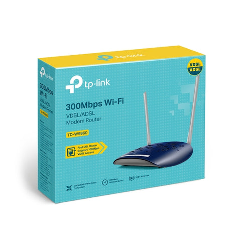 300Mbps Wireless N VDSL/ADSL Modem Router | TD-W9960