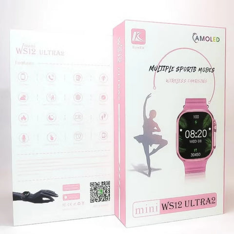 Amoled | Smart Watch Ultra 2 Mini Ws12 | pink
