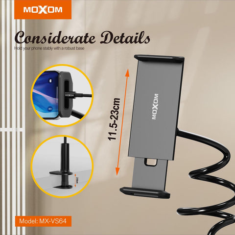 MOXOM MX-VS64 Overhead Phone & Tablet Mount Stand (80cm)