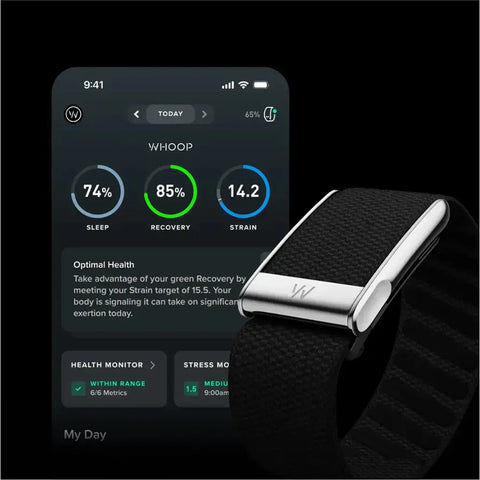 WHOOP MG Life Health & Fitness Tracker with 12-Month Membership