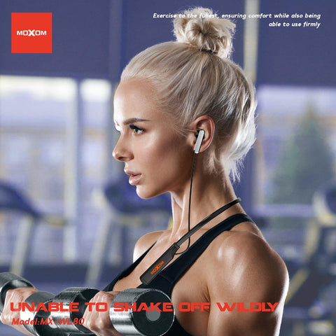 MOXOM | MX-WL80 Magnetic Neckband Wireless Stereo Headset