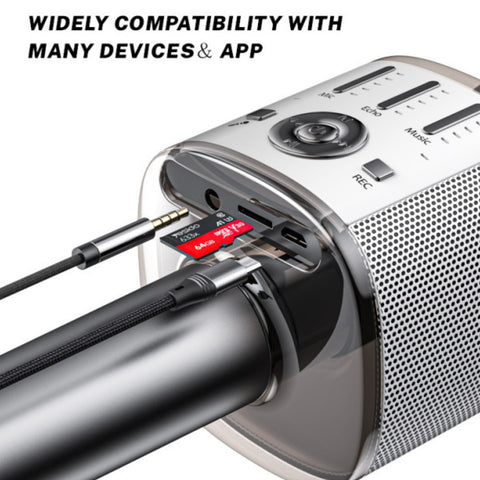 Yesido Karoake Bluetooth Microphone Speaker