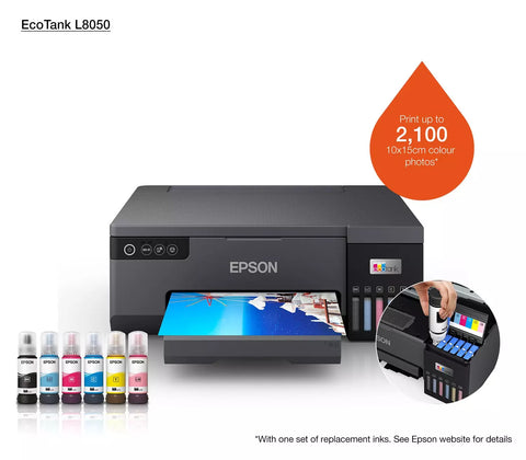 EcoTank L8050 A4 Wi-Fi Ink Tank Photo Printer