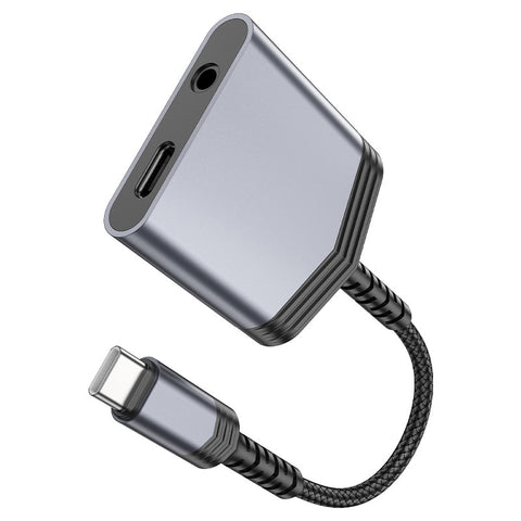 Adapter Type-C to Type-C + 3.5mm “LS39” audio converter