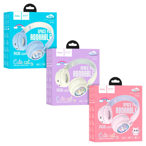 Headphones “W50 Cute fun” wireless wired