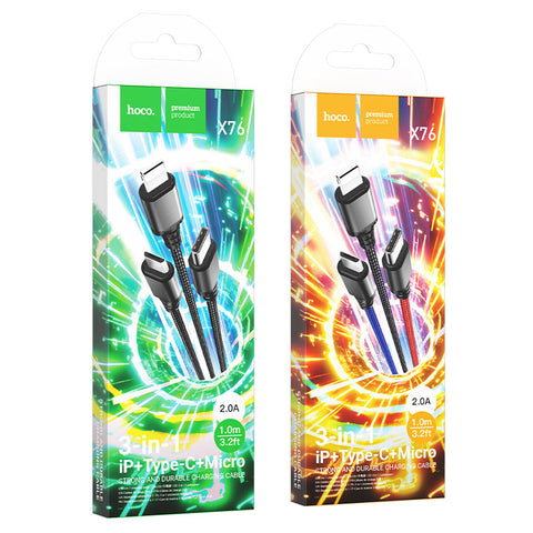 Cable 3-in-1 “X76 Super” charging wire