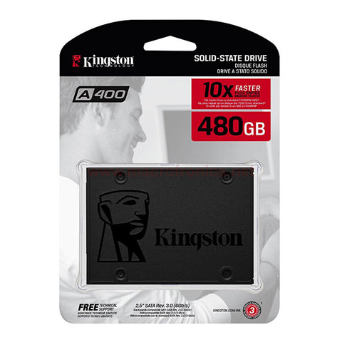 Kingston SSD 480GB A400 Sata 3 480GB 2.5" Internal SSD SA400S37/480G