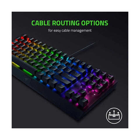 Razer (RZ03-03491800-R3M1)Blackwidow V3 Tenkeyless Mechanical Wired Keyboard-Yellow switches black