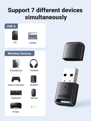UGREEN USB Bluetooth 5.3 Adapter for PC