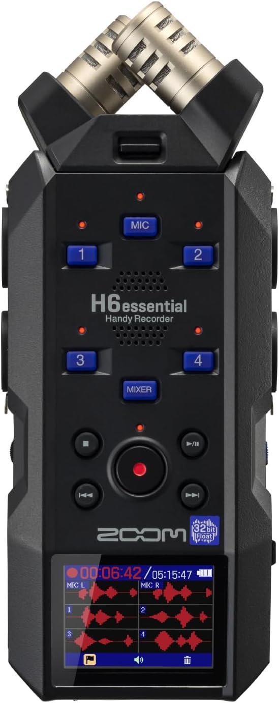 Zoom H6essential (2024 Model, Essential Series) with 32-Bit Float